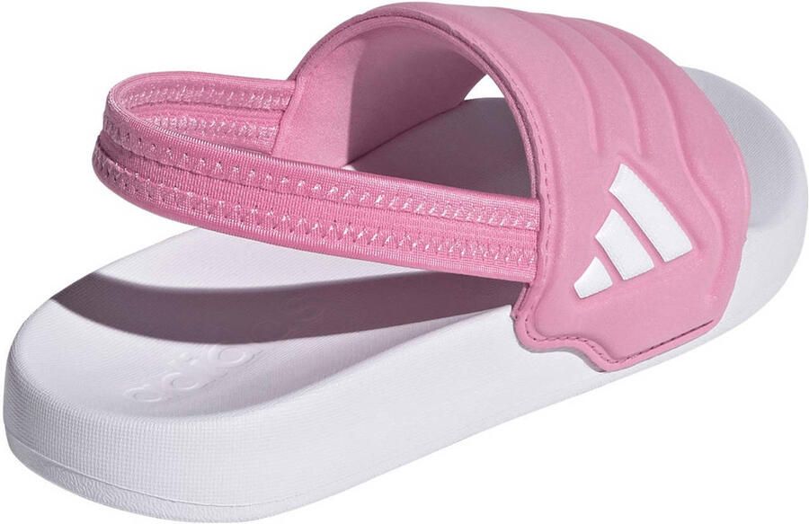Adidas Sportswear Adilette Estrap 2.0 badslippers met hielbandje roze wit - Foto 3