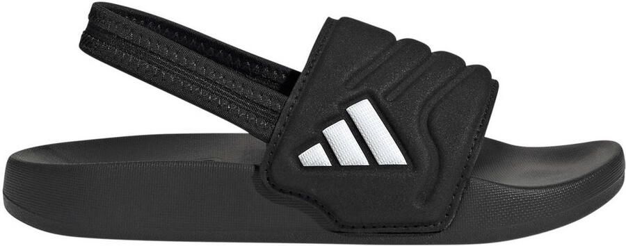 Adidas Sportswear Adilette Estrap 2.0 badslippers met hielbandje zwart