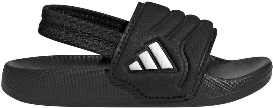 Adidas Sportswear Adilette Estrap 2.0 badslippers met hielbandje zwart