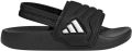 Adidas Sportswear Adilette Estrap 2.0 badslippers met hielbandje zwart Rubber - Zwart