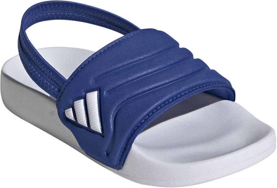 Adidas Sportswear Adilette Estrap 2.0 badslippers met hielbanje blauw - Foto 3