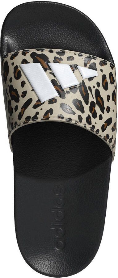 Adidas Sportswear Adilette Shower badslippers met panterprint