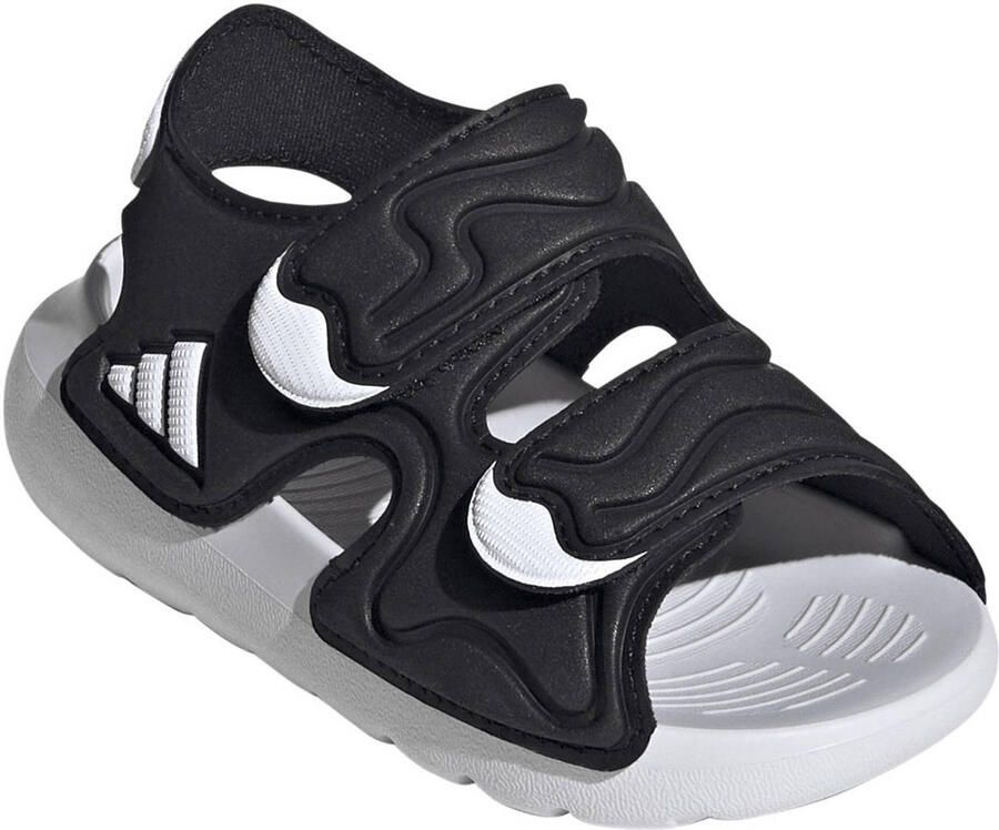 Adidas Sportswear AltaSwim 3 sandalen zwart wit - Foto 3