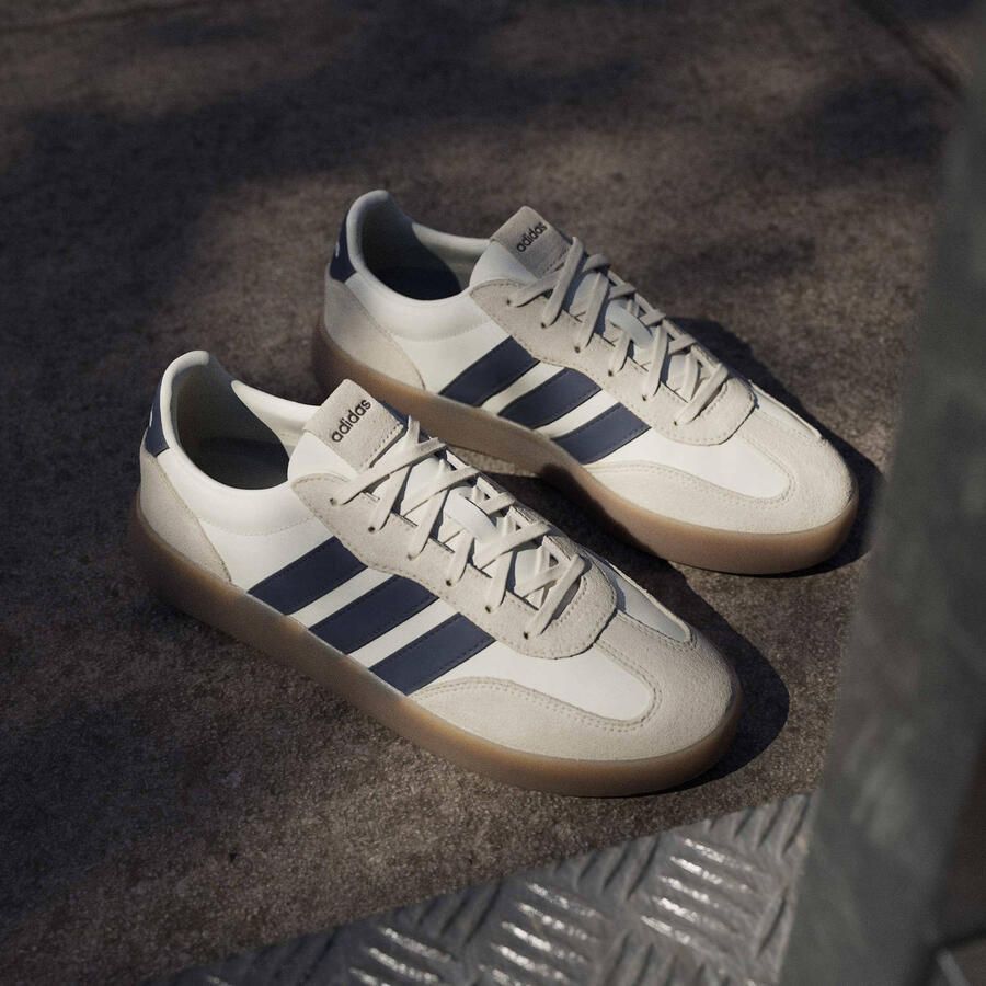 Adidas Sportswear Barreda Decode Lux leren sneakers ecru blauw zand - Foto 2