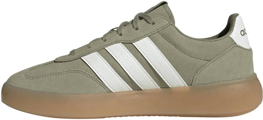 Adidas Sportswear Barreda Decode Lux leren sneakers grijsgroen ecru - Foto 3