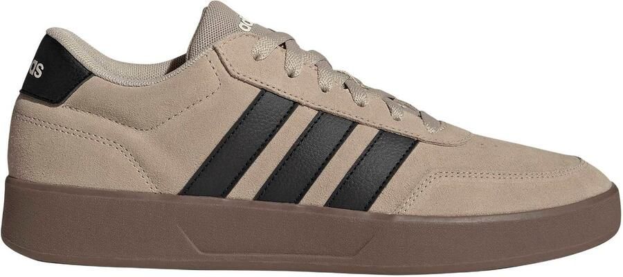 Adidas Sportswear Breaknet 3.0 leren sneakers lichtbruin zwart