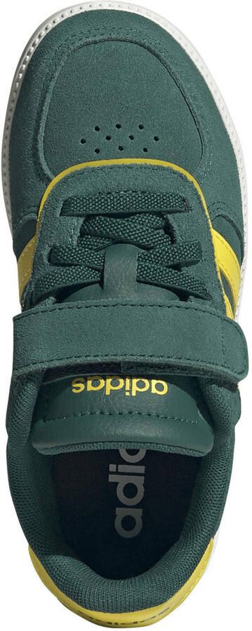 Adidas Sportswear Breaknet imitatieleren leren sneakers Sleek donkergroen geel - Foto 3