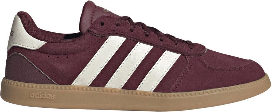 Adidas Sportswear Breaknet imitatieleren sneakers donkerrood wit
