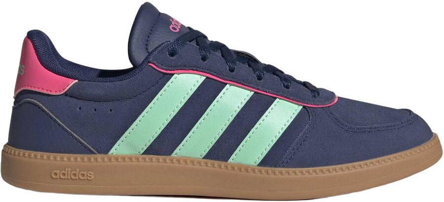 Adidas Sportswear Breaknet Sleek imitatieleren sneakers donkerblauw mintgroen