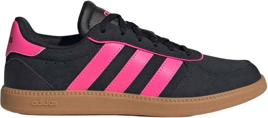 Adidas Sportswear Breaknet Sleek imitatieleren sneakers zwart roze