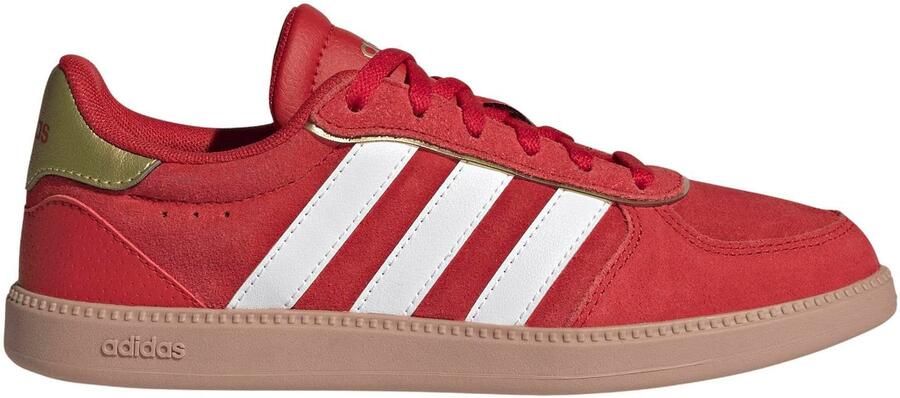 Adidas Sportswear Breaknet Sleek leren sneakers rood wit Leer