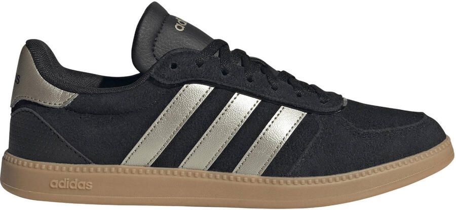 Adidas Sportswear Breaknet Sleek leren sneakers zwart metallic zilver
