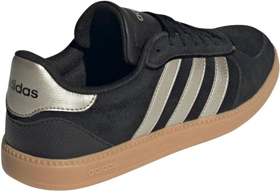 Adidas Sportswear Breaknet Sleek leren sneakers zwart metallic zilver - Foto 2