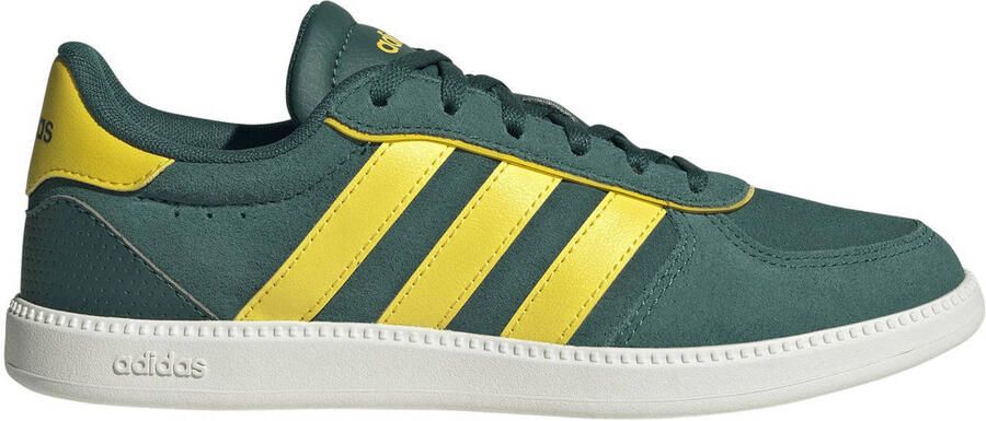 Adidas Sportswear Breaknet Sleek sneakers donkergroen geel