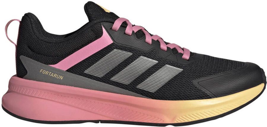 Adidas Sportswear Fortarun 4.0 sneakers zwart grijs roze