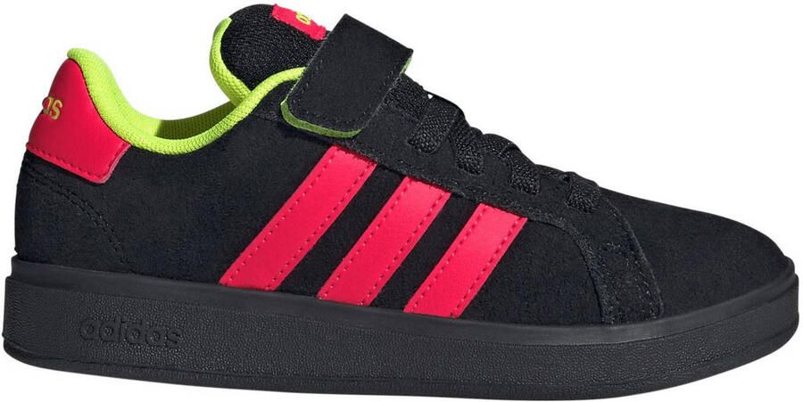 Adidas Grand Court 00s El C sneakers zwart rood Uitneembare zool