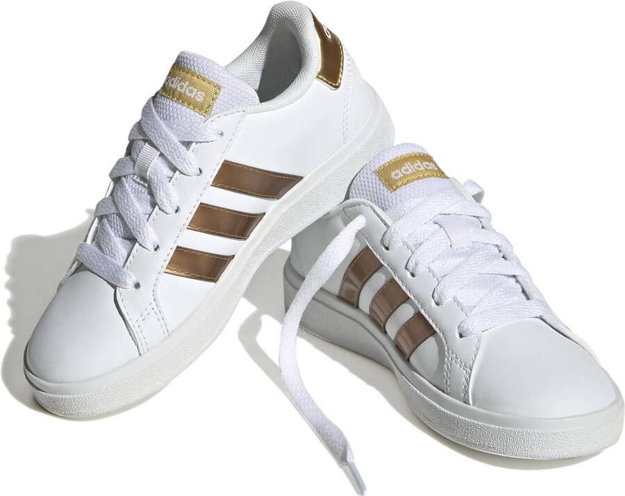 Adidas Sportswear Grand Court 2.0 sneakers wit matgoud Imitatieleer 39 1 3 - Foto 2