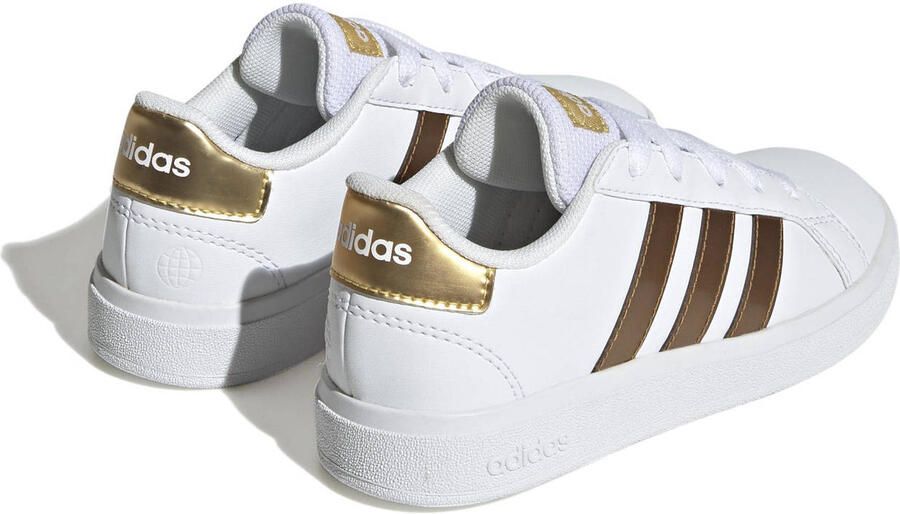 Adidas Sportswear Grand Court 2.0 sneakers wit matgoud Imitatieleer 39 1 3