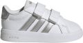 Adidas Sportswear Grand Court 3.0 imitatieleren sneakers wit zilver Imitatieleer - Wit/Zilver
