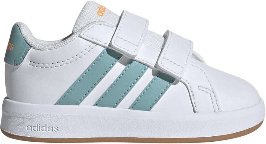 Adidas Sportswear Grand Court imitatieleren sneakers wit aqua