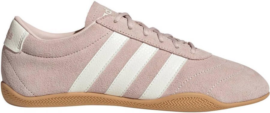 Adidas Sportswear Grand Court Low leren sneakers lichtroze ecru