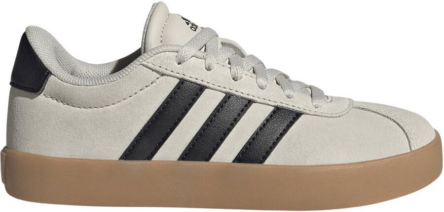 Adidas Sportswear leren suède sneakers lichtgrijs zwart
