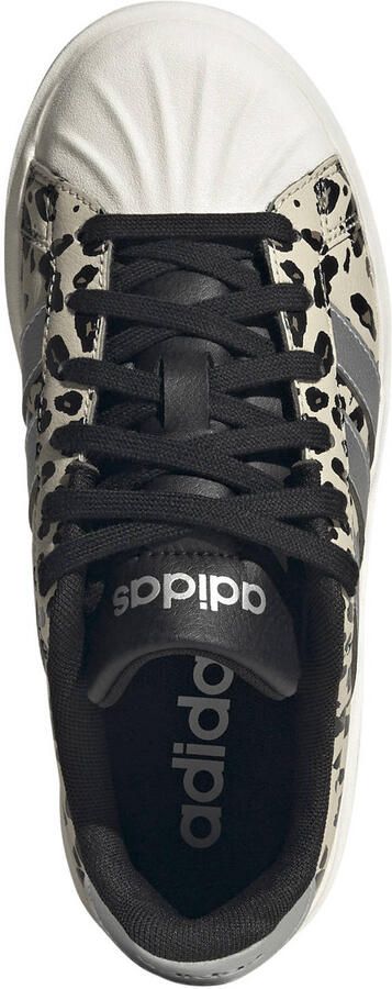 Adidas Sportswear Streettalk Bold imitatieleren sneakers met panterprint beige zwart - Foto 3