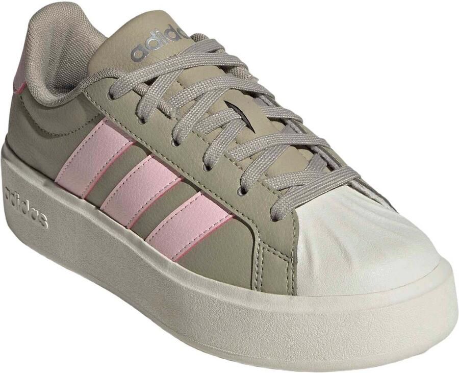 Adidas Sportswear Streettalk sneakers olijfgroen roze - Foto 3