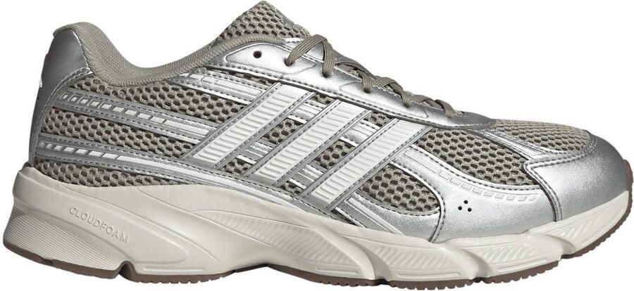 Adidas Sportswear Technochaos 2000 mesh sneakers grijsgroen wit zilver