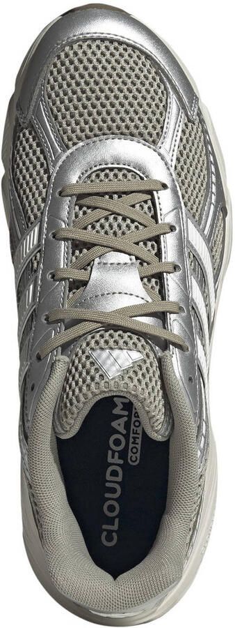 Adidas Sportswear Technochaos 2000 mesh sneakers grijsgroen wit zilver - Foto 3