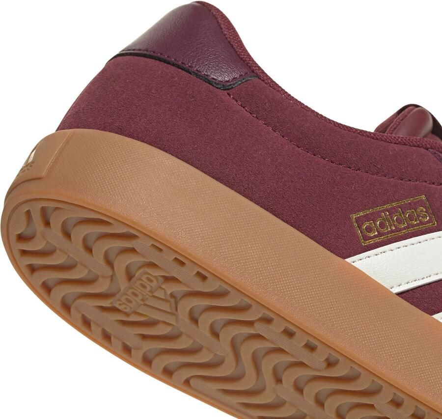 Adidas Sportswear VL Court 3.0 suede sneakers donkerrood wit - Foto 2