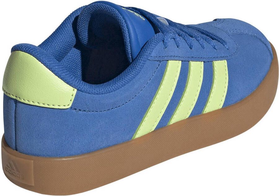 Adidas Sportswear VL Court 3.0 suede sneakers kobaltblauw limegroen - Foto 2
