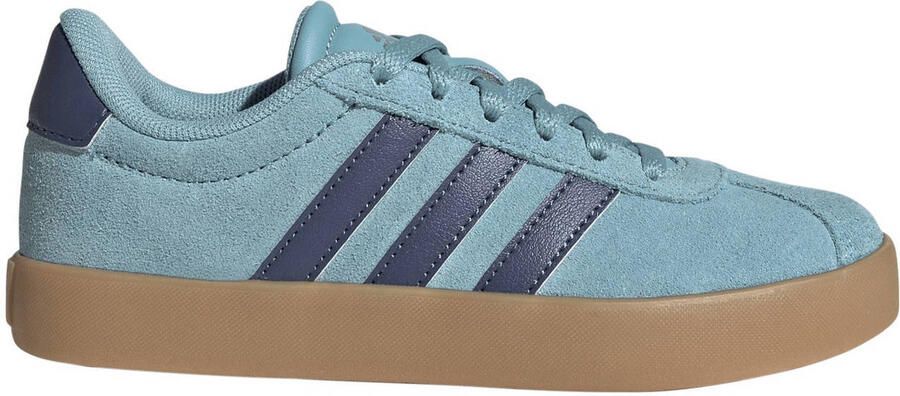 Adidas Sportswear VL Court 3.0 suede sneakers lichtblauw donkerblauw