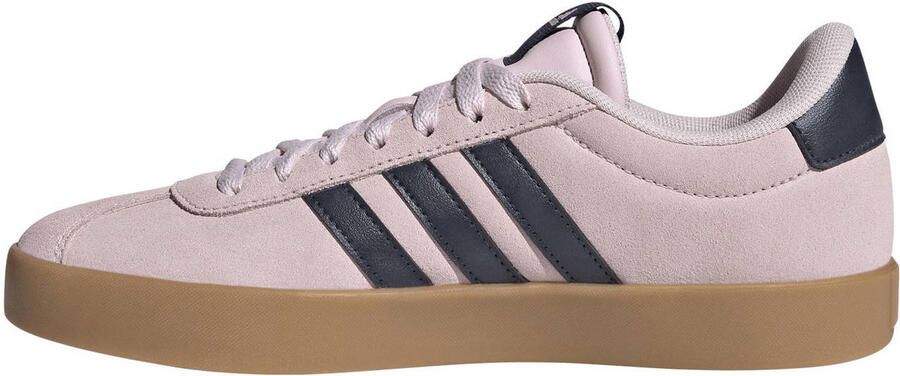 Adidas Sportswear VL Court 3.0 suede sneakers lichtroze donkerblauw - Foto 3