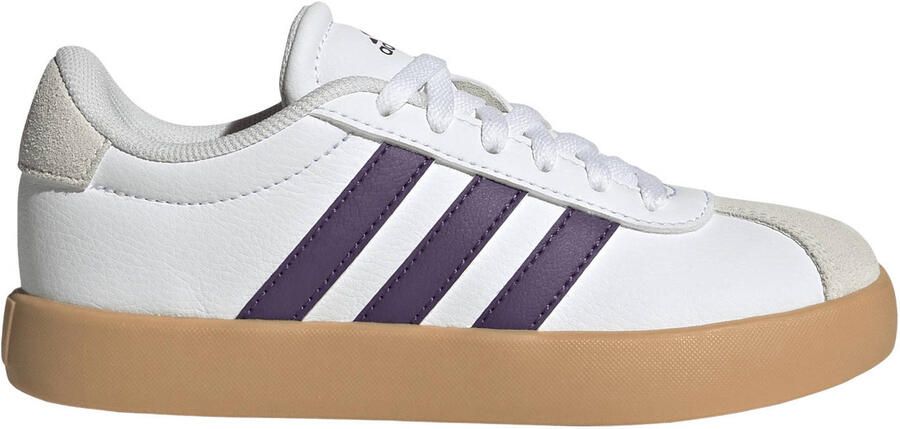 Adidas Sportswear VL Court 3.0 suede sneakers wit paars