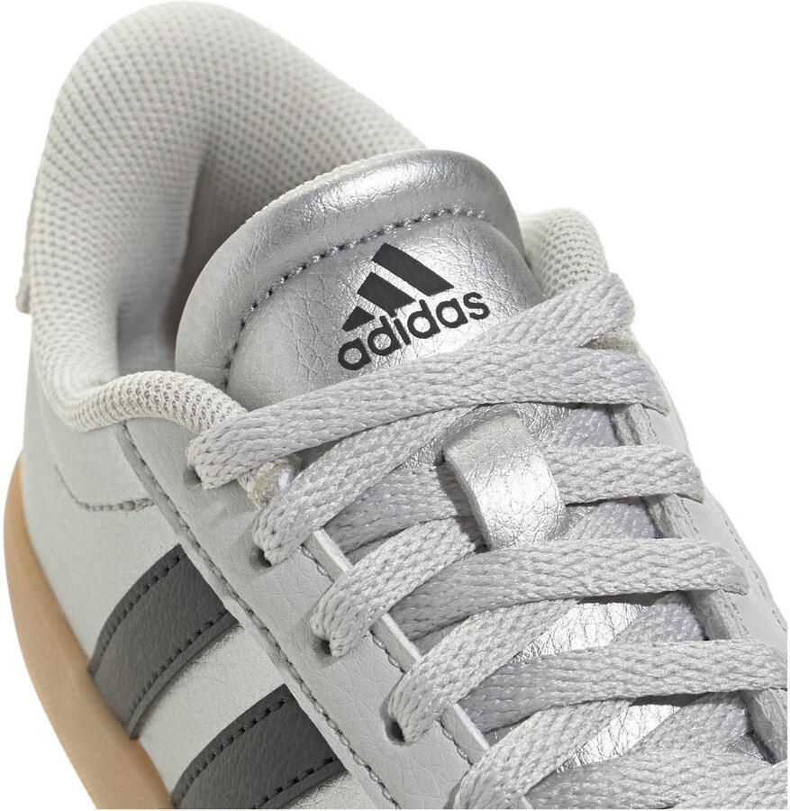 Adidas Sportswear VL Court 3.0 suede sneakers zilvergrijs zwart - Foto 2