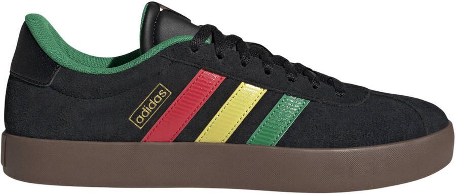 Adidas Sportswear VL Court 3.0 suede sneakers zwart geel rood groen