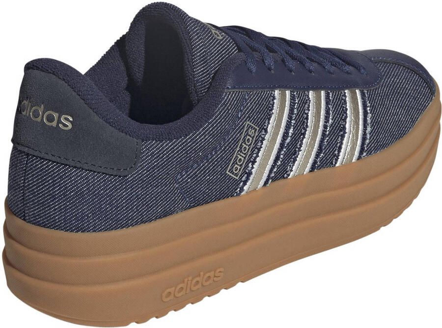 Adidas Vl Court Bold Dames Schoenen Blauw Maat: 44 Leer Foot Locker