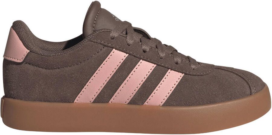 Adidas Sportswear VL Court leren sneakers bruin lichtroze