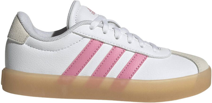 Adidas Sportswear VL Court leren sneakers wit roze