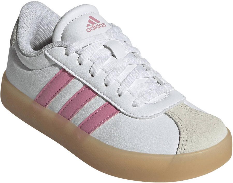 Adidas Sportswear VL Court leren sneakers wit roze - Foto 2