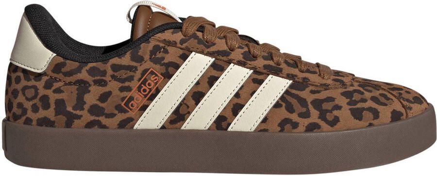 Adidas Sportswear VL Court sneakers bruin dierenprint wit - Foto 3