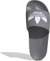 Adidas Originals Adilette Lite badslippers grijs wit - Thumbnail 1