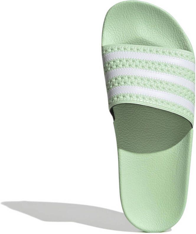 Adidas Originals Adilette badslippers mintgroen wit