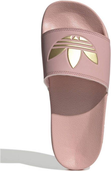 Adidas Originals Adilette Lite badslippers oudroze goud