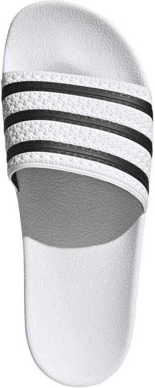 adidas Originals Adilette badslippers wit zwart