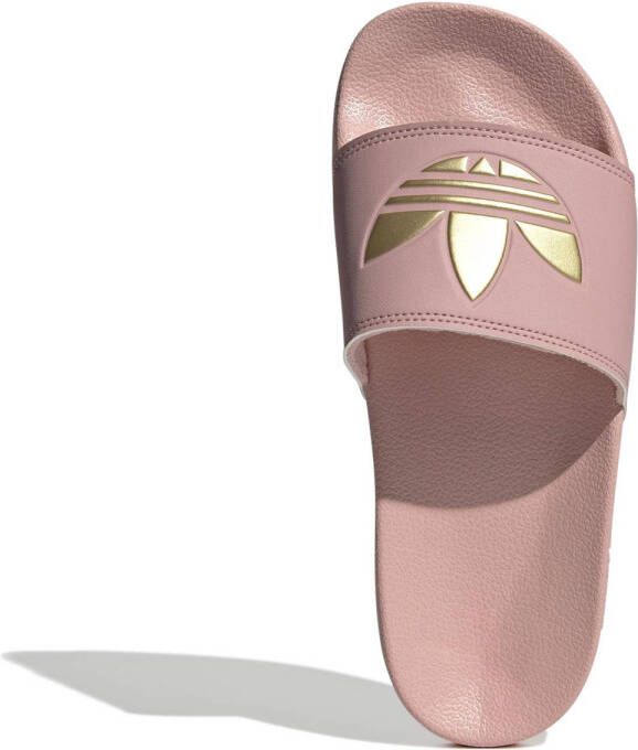 Adidas Originals Adilette Lite badslippers oudroze goud