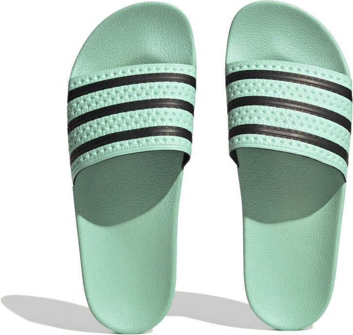 Adidas Originals badslippers mintgroen zwart