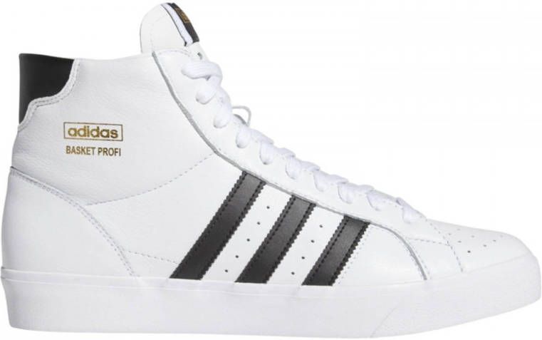Adidas Originals Basket Profi High sneakers wit zwart goud