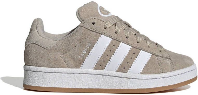 Adidas Originals Campus 00's suède sneakers beige wit gum Leer 35 1 2